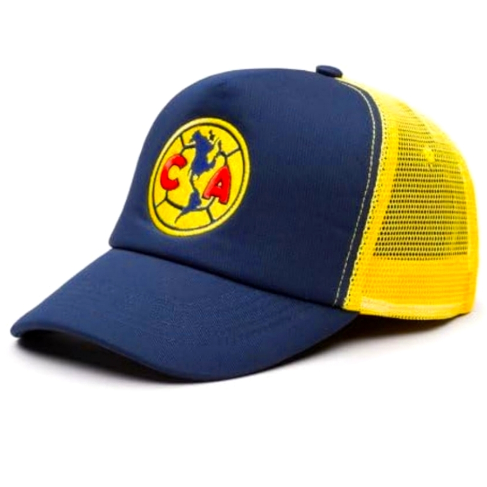Club America flat soccer hat mesh